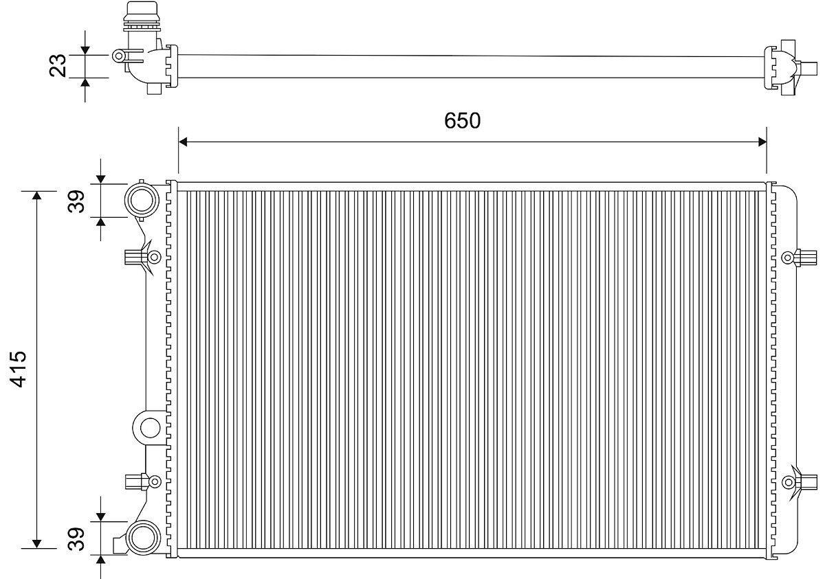 VALEO 701541 - K&uuml;hler, Motork&uuml;hlung