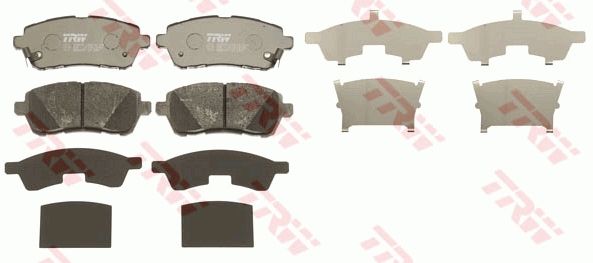 TRW DISC BRAKE PADS - TecDoc 2
