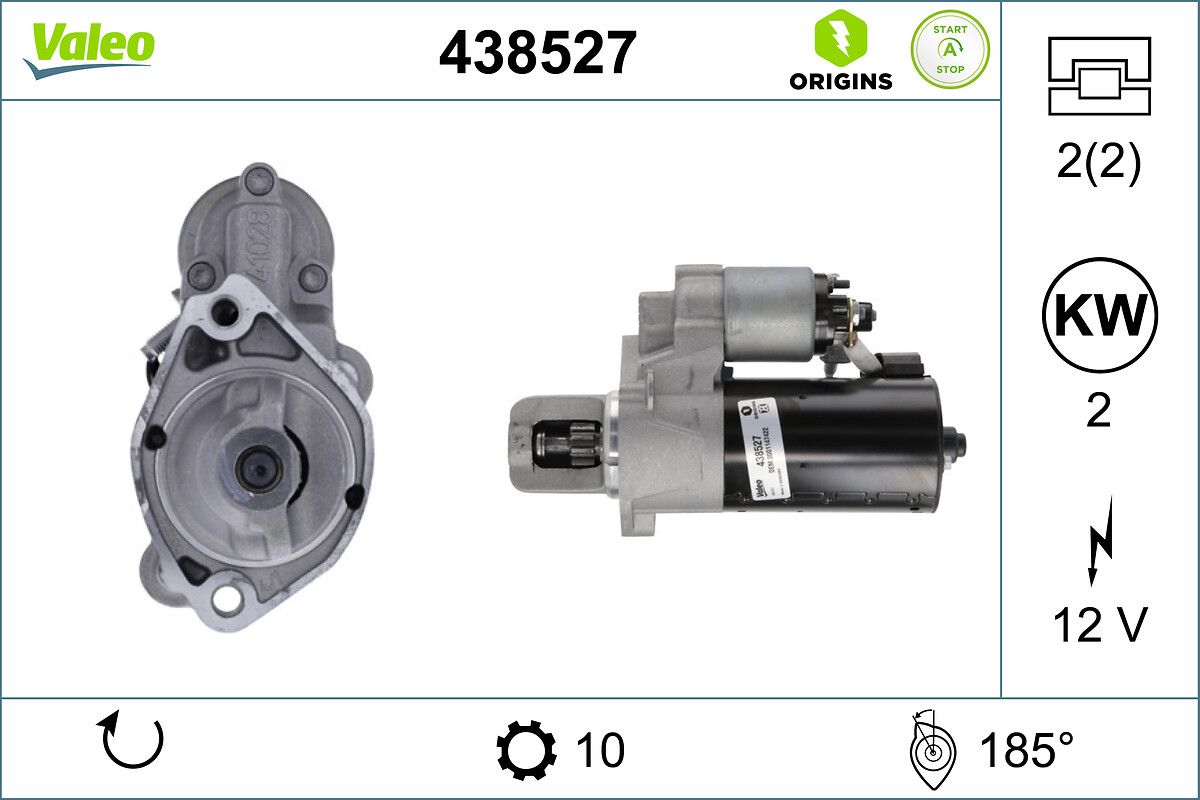 438527 VALEO VALEO ORIGINS NEW STOP&START OE TECHNOLOGY önindító
