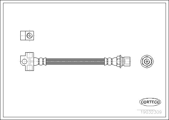 FLEXIBLE DE FREIN FORD TRANSIT  0705