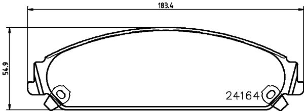 Комплект тормозных колодок, дисковый тормоз 8DB 355 011-891