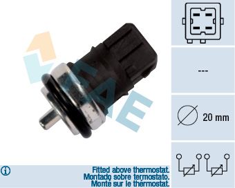 Sensor, coolant temperature 33810