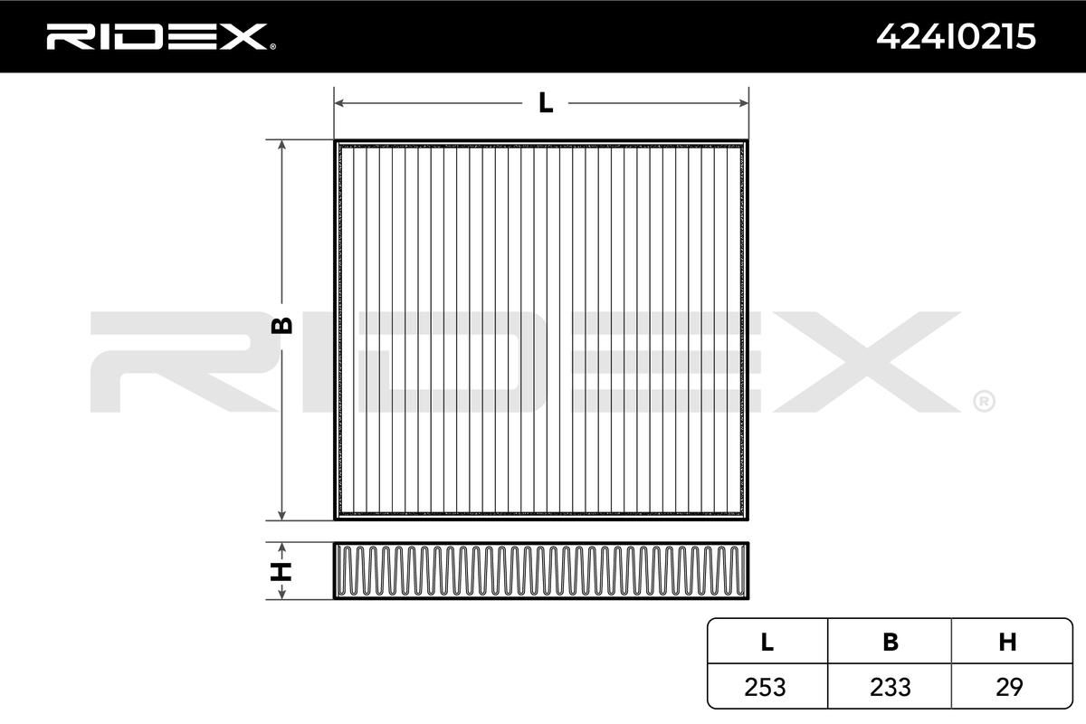 424I0215 RIDEX szűrő, utastér levegő