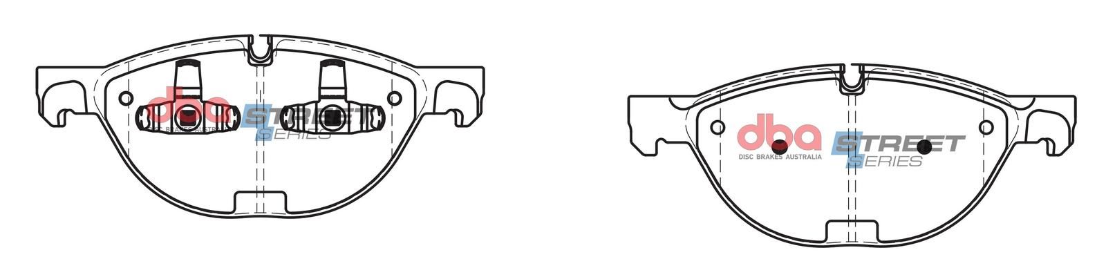 DBA SS STREET SERIES BRAKE PADS [ BMW X5/X6 2006 - 2019 F ](suits wear sensor DBAWS1060, DBAWS1061, DBAWS1072, DBAWS1073, DBAWS1074 ) - TecDoc Only