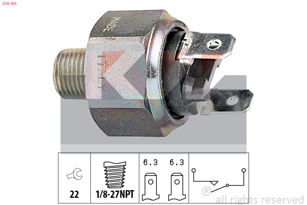 510 101 KW Made in Italy - OE Equivalent Féklámpakapcsoló