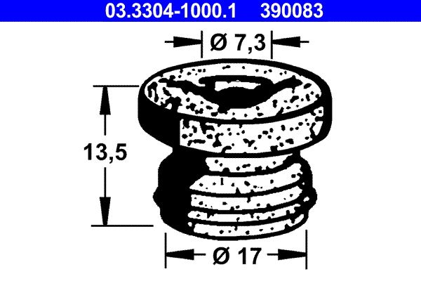 Пробка, бачок тормозной жидкости 03.3304-1000.1