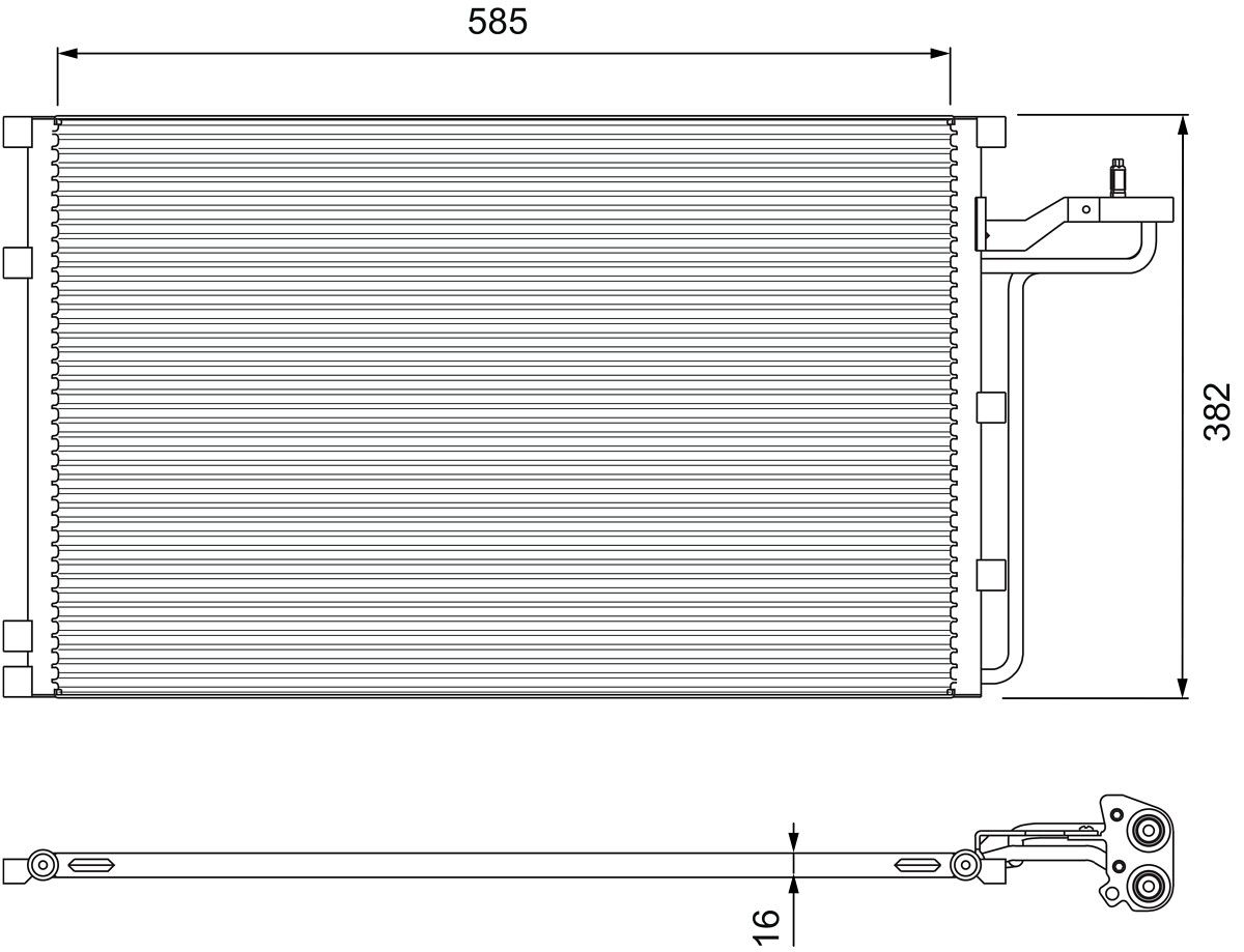 COND VOLVO C30, C70 II, S40 II