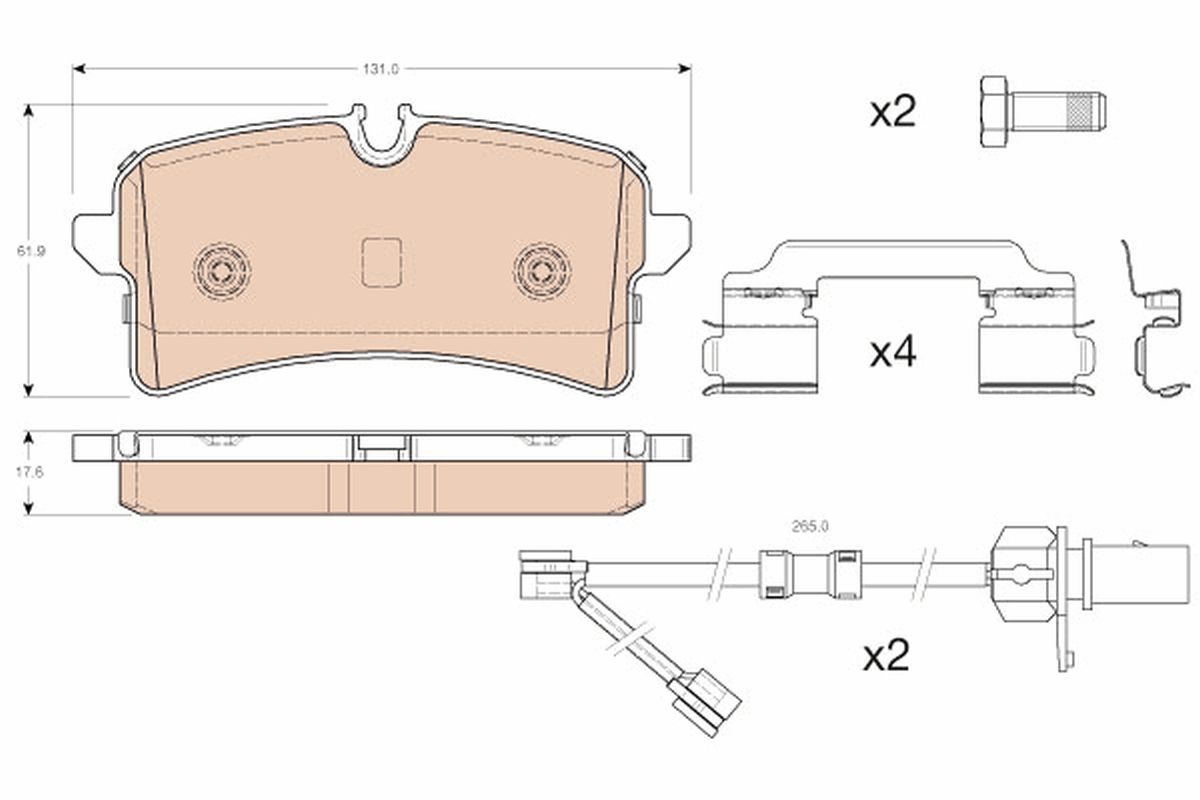 TRW DISC BRAKE PADS - TecDoc Only