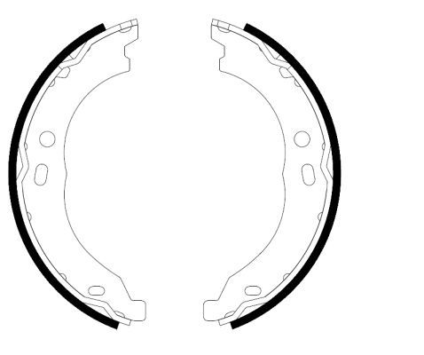 Brake Shoe Set, parking brake 91066700