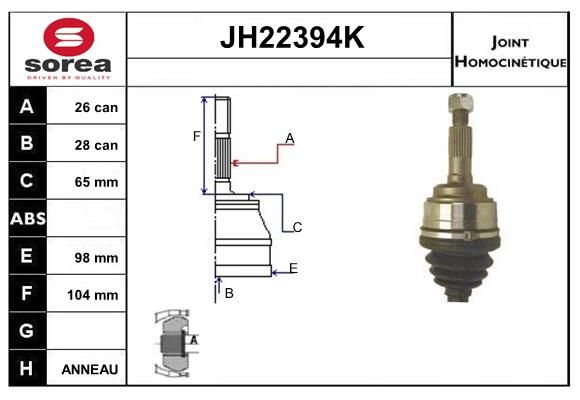 KIT CV JOINT AVEC KR085 - TRANSPORT