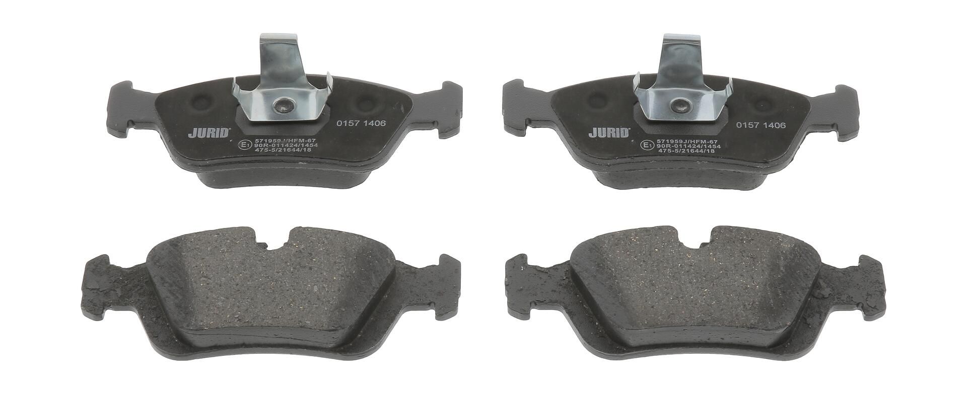 Bremsbelagsatz, Scheibenbremse