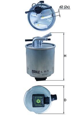 Топливный фильтр KL 440/36