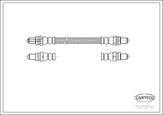 FLEXIBLE DE FREIN FORD ESCORT-SC  0705