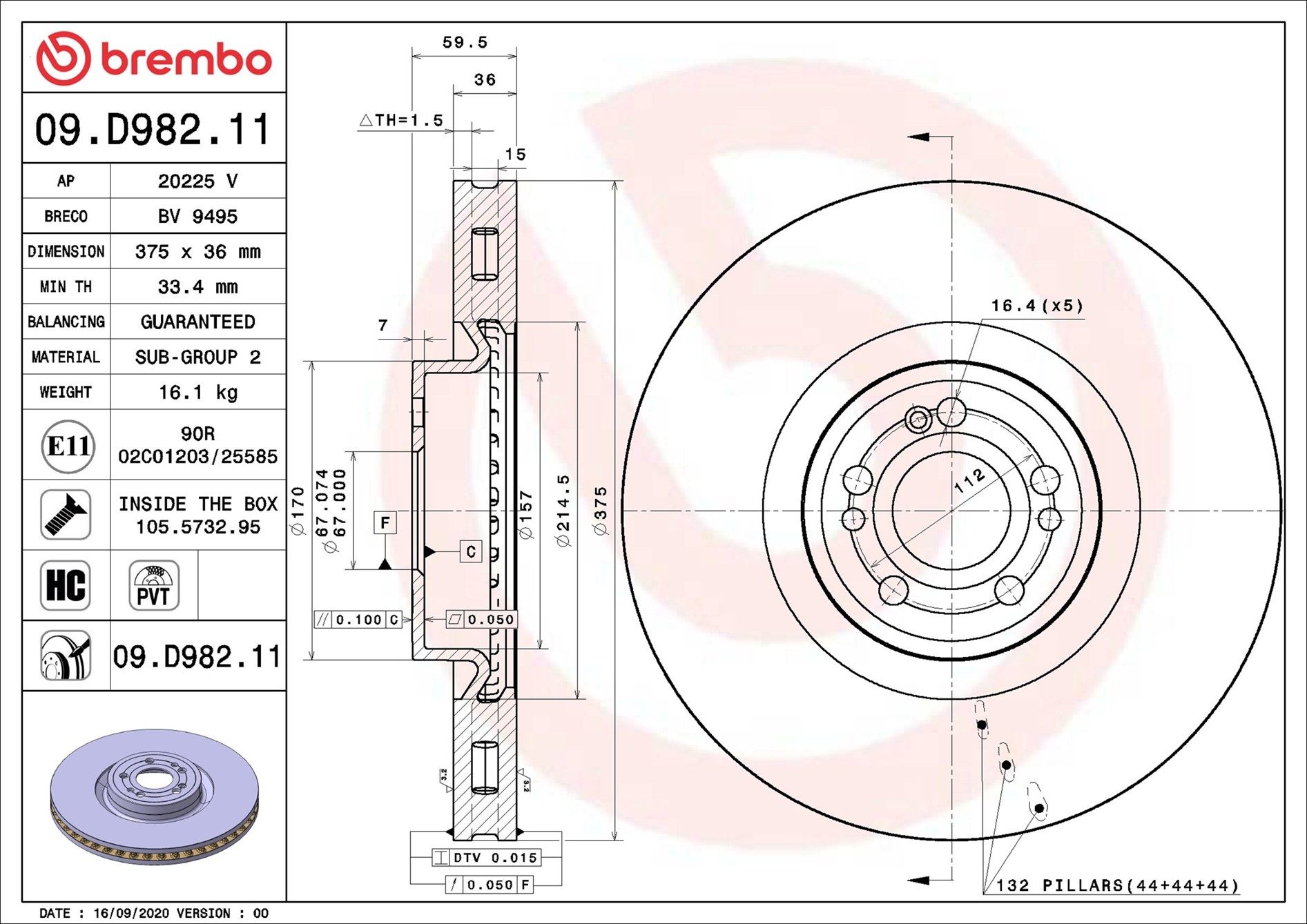 MERCEDES BENZ GLE450 V167 20-on (FRT) - TecDoc Only