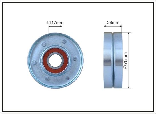 Tensioner Pulley, V-ribbed belt 500290