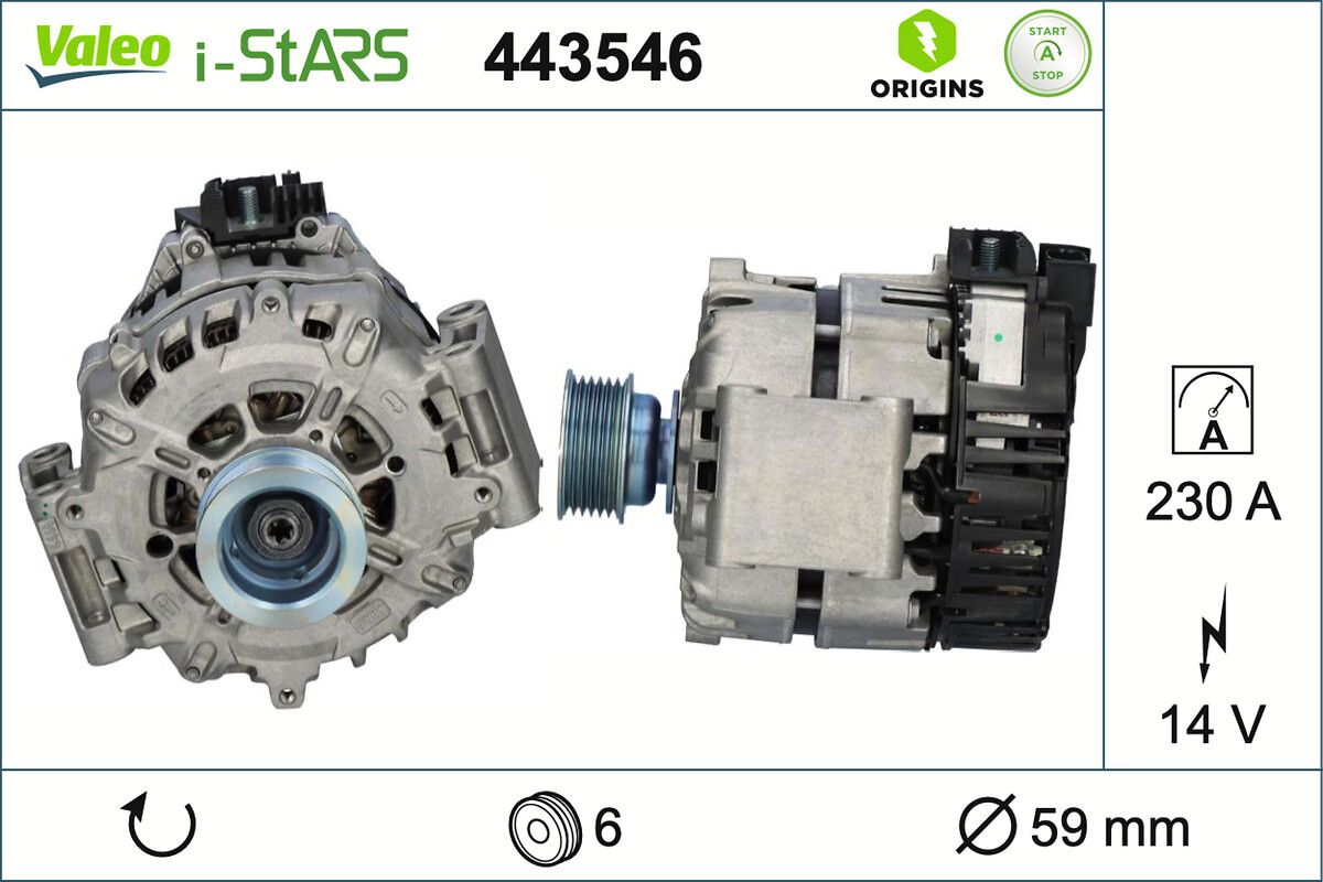 VALEO 443546 - Startergenerator
