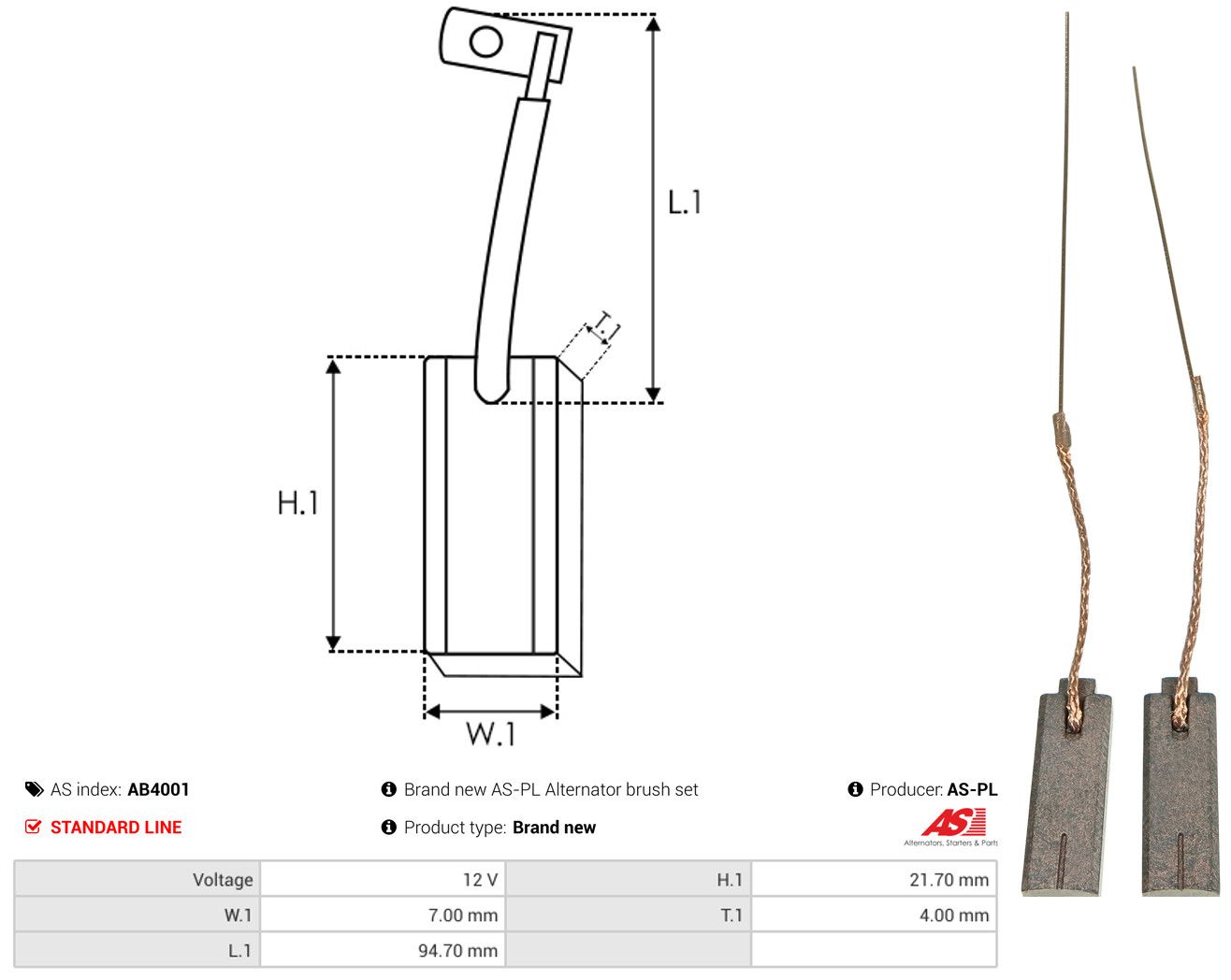 Kohleb&uuml;rste, Generator