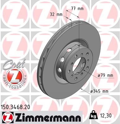 Zimmermann 150.3468.20 Bremsscheibe