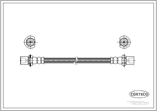 FLEXIBLE DE FREIN DAIHATSU CHARA  0705