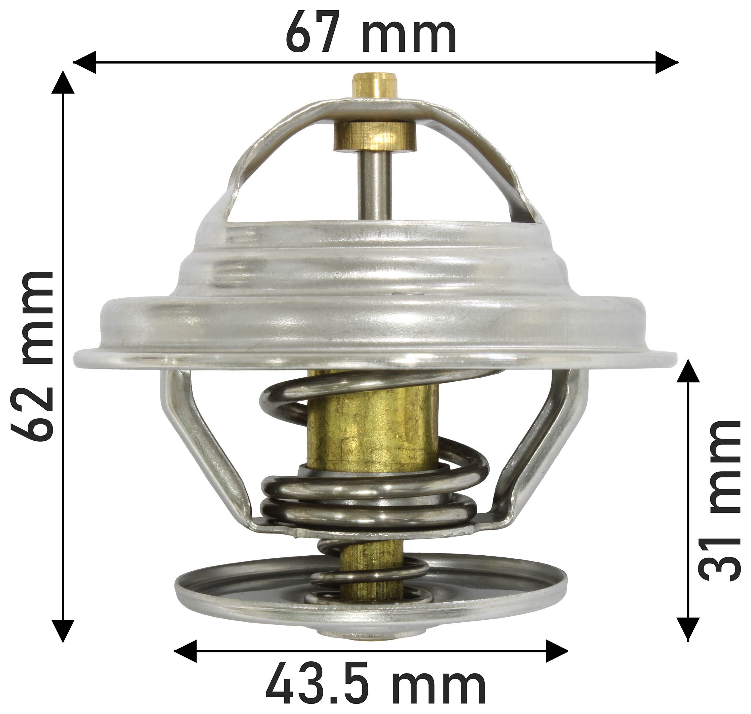 THERMOSTAT 67MM DIA 85C DAEWOO /JAGUAR/MERCEDES/SSANGYONG - TecDoc Only