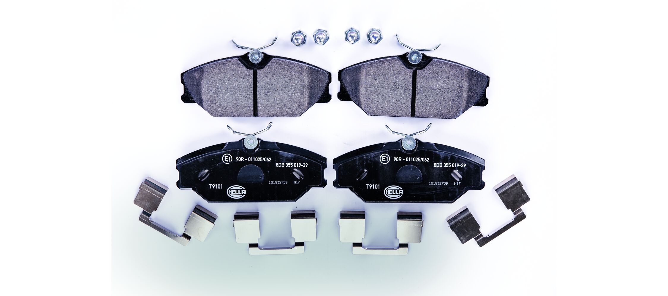 HELLA 8DB 355 019-391 - Bremsbelagsatz, Scheibenbremse