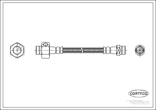 FLEXIBLE DE FREIN HONDA CIVIC I  0705