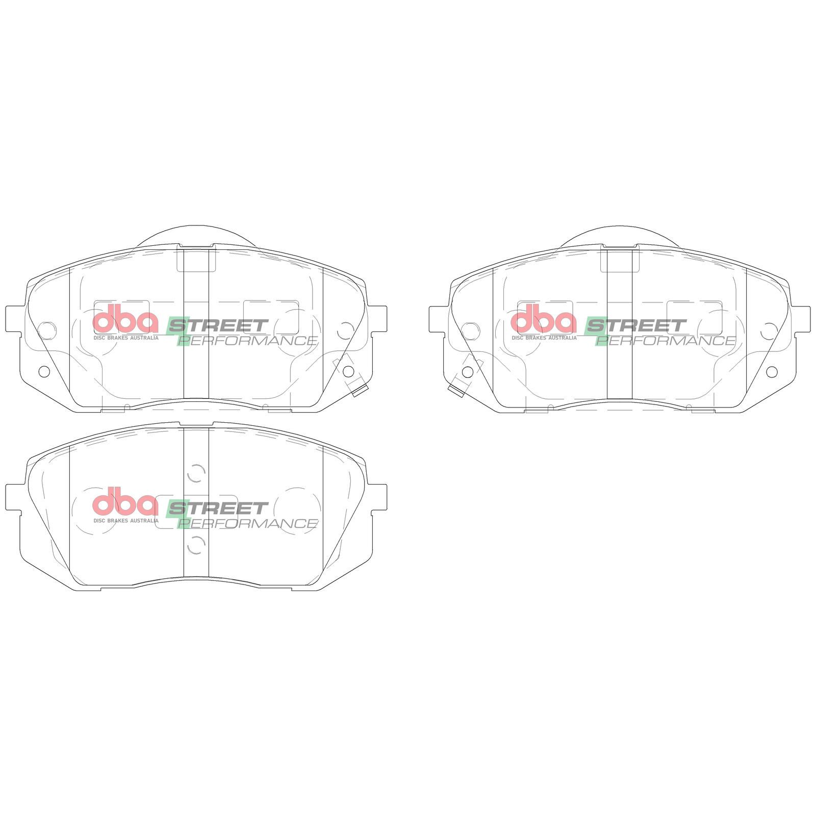 DBA SP STREET PERFORMANCE BRAKE PADS [ Hyundai i40, i45 ix35 / Kia Sportage / 2010-> F ] - TecDoc Only