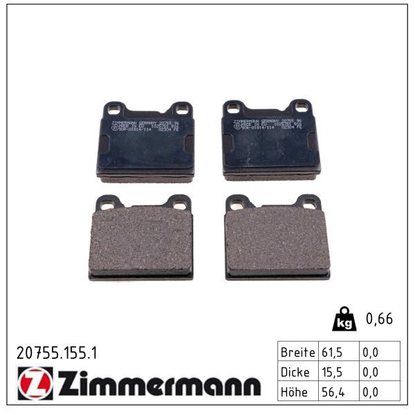 Bremsbelagsatz, Scheibenbremse