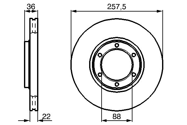 Brake Disc 0 986 478 596