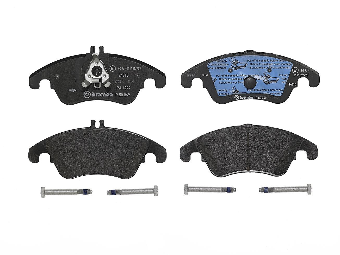 Brembo P 50 069 Bremsbelagsatz, Scheibenbremse
