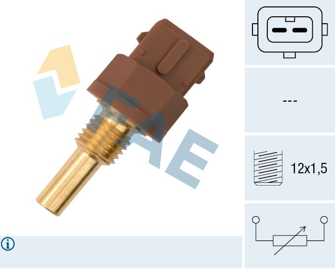 FAE 33595 - Sensor, &Ouml;ltemperatur