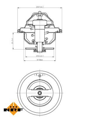 Thermostat, Kühlmittel Thermostat, Kühlmittel