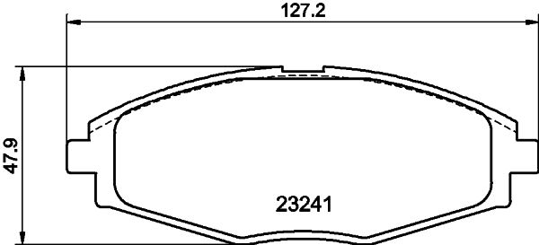 Brake Pad Set, disc brake 8DB 355 017-021