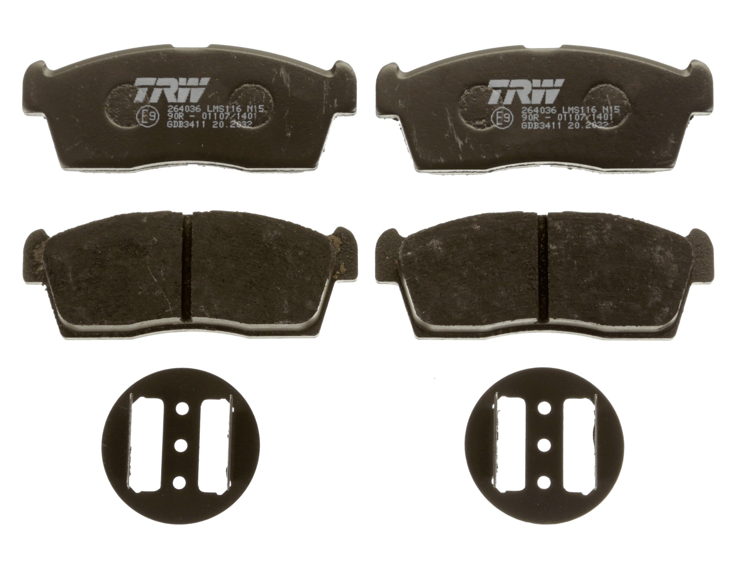 TRW DISC BRAKE PADS - TecDoc 2