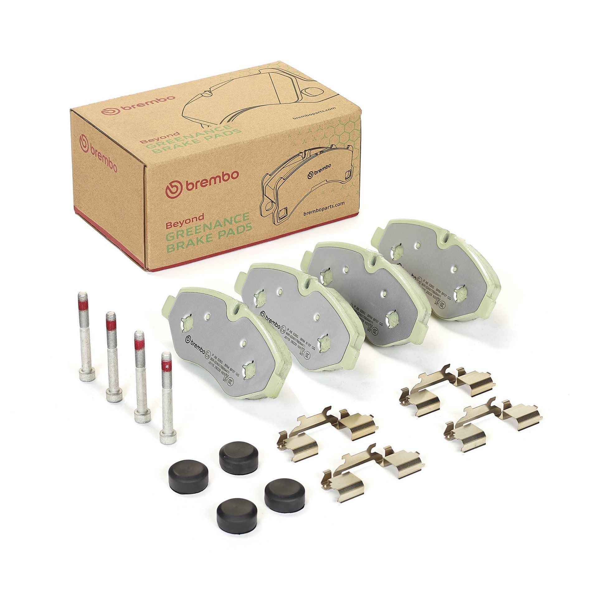 Bremsbelagsatz, Scheibenbremse