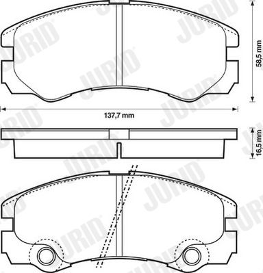 Brake Pad Set, disc brake 573066J