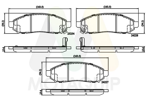 Bremsbelagsatz, Scheibenbremse