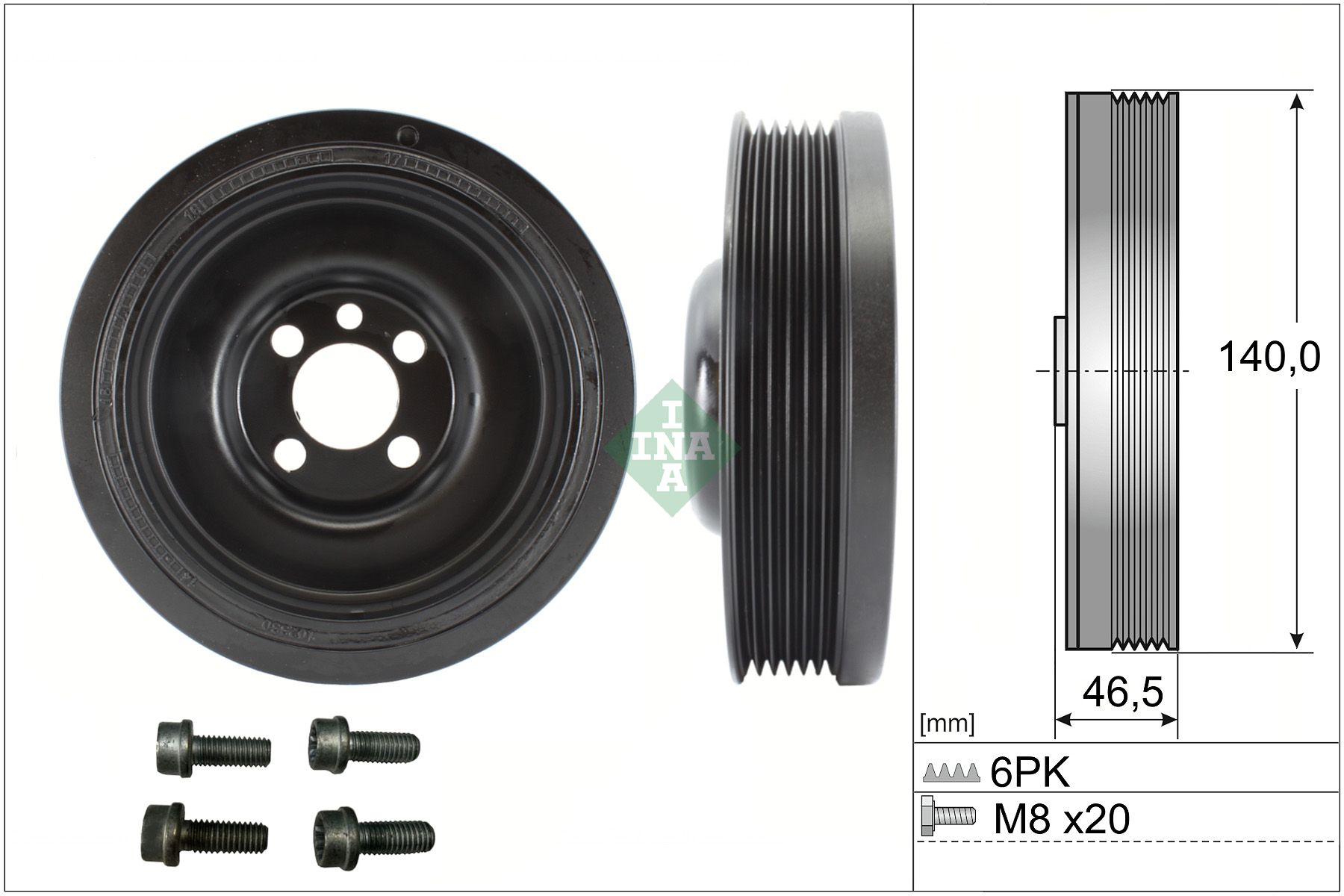 Riemenscheibe, Kurbelwelle