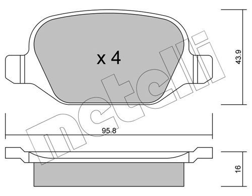 Brake Pad Set, disc brake 22-0324-1