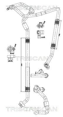 TRISCAN 9010 29131 - Hochdruck-/Niederdruckleitung, Klimaanlage