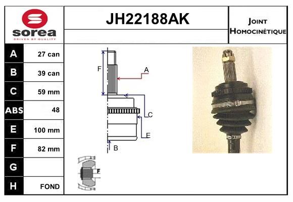 KIT CV JOINT AVEC KR085 - EVASION