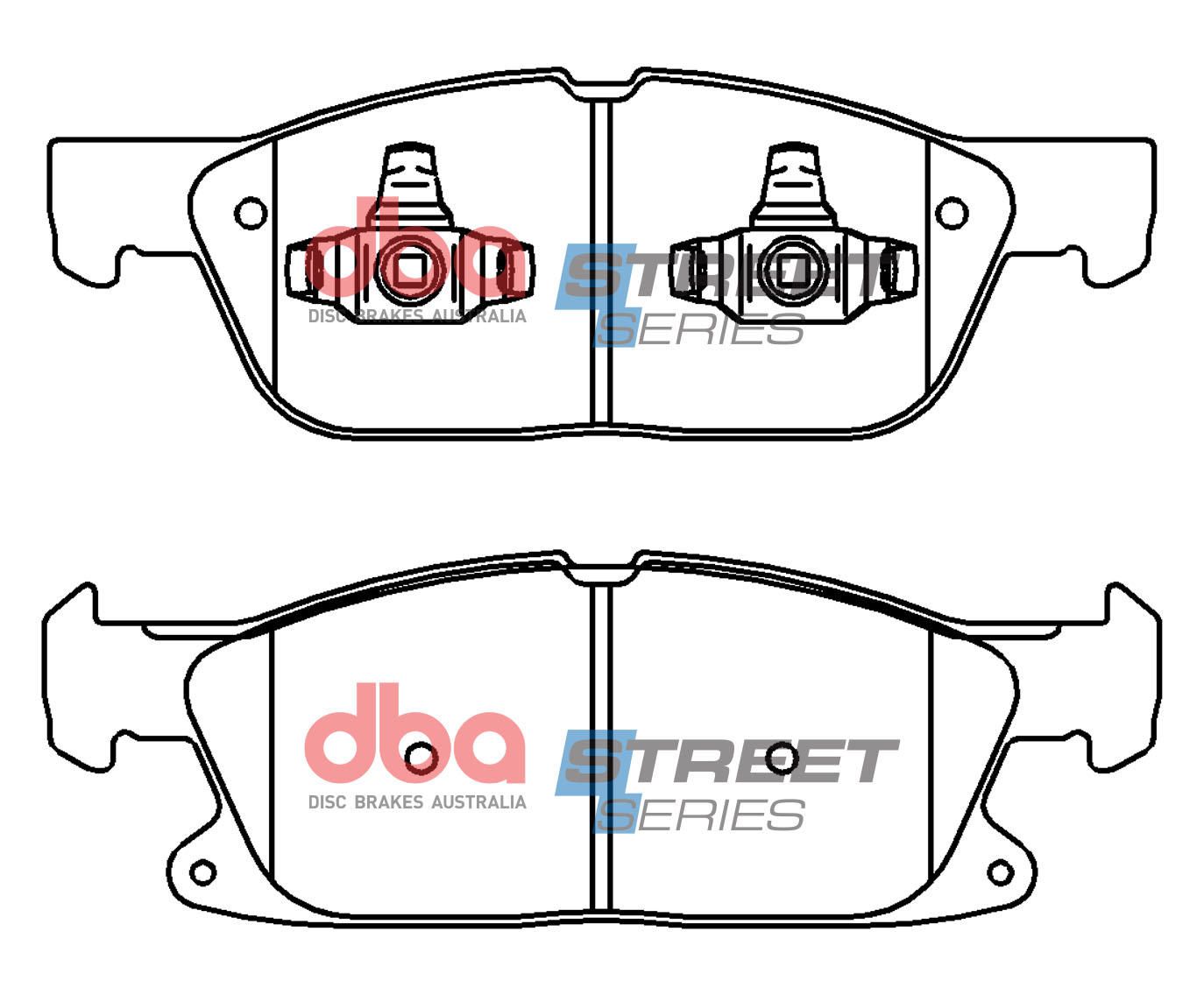 DBA SS STREET SERIES BRAKE PADS [ FORD FOCUS 2.3L 2019 -> F ] - TecDoc Only
