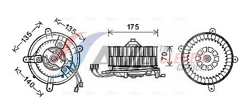 AVA QUALITY COOLING MS8610 - Innenraumgebl&auml;se