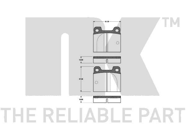 Bremsbelagsatz, Scheibenbremse