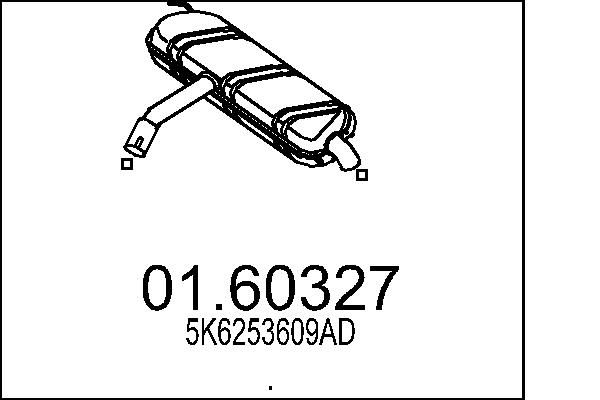 01.60327 MTS hátsó hangtompító