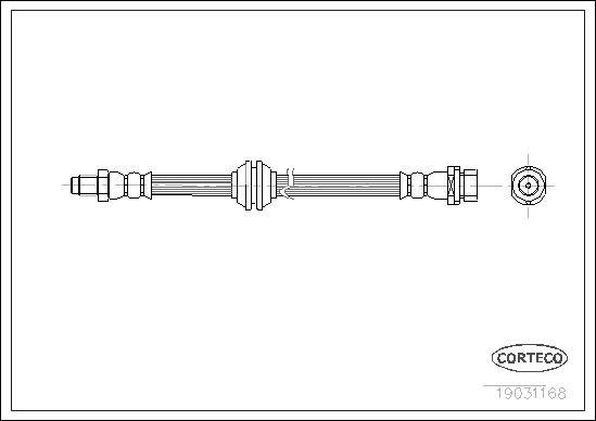 FLEXIBLE DE FREIN FORD FOCUS  0705