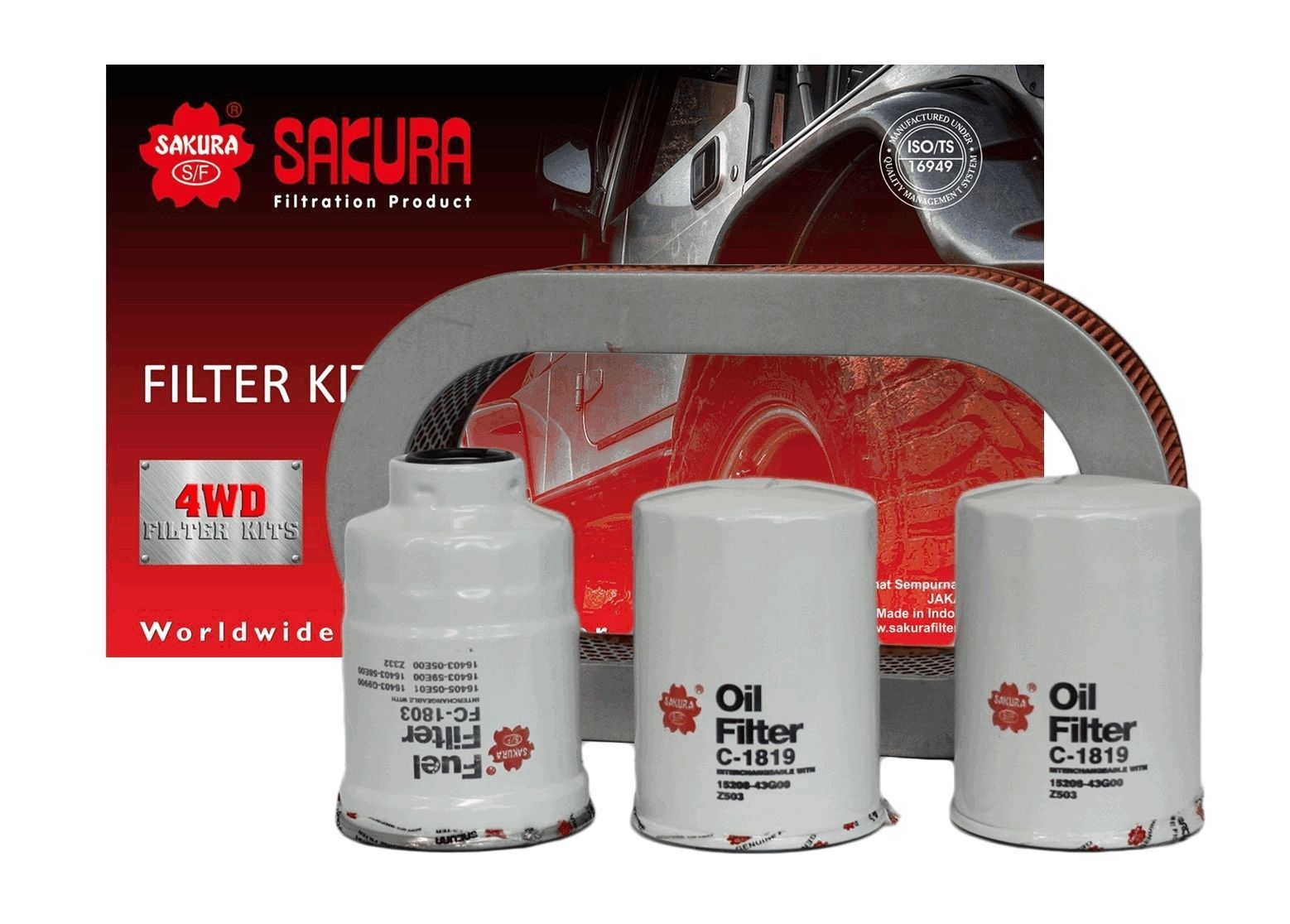 FILTER KIT OIL AIR FUEL NISSAN - TecDoc Only