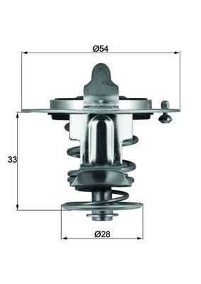 Thermostat, coolant TX 72 85D