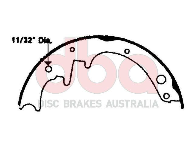 Street Series Brake Shoes [Jeep CJ7/CJ8 / Rambler 254mm] - TecDoc Only