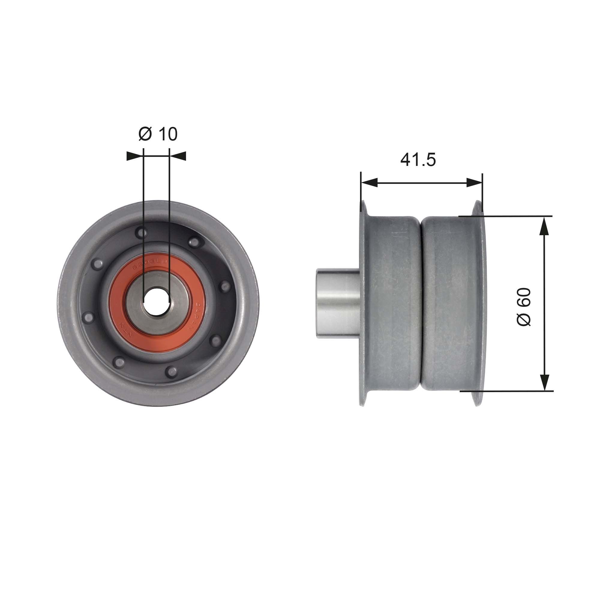 Deflection Pulley/Guide Pulley, timing belt T42106